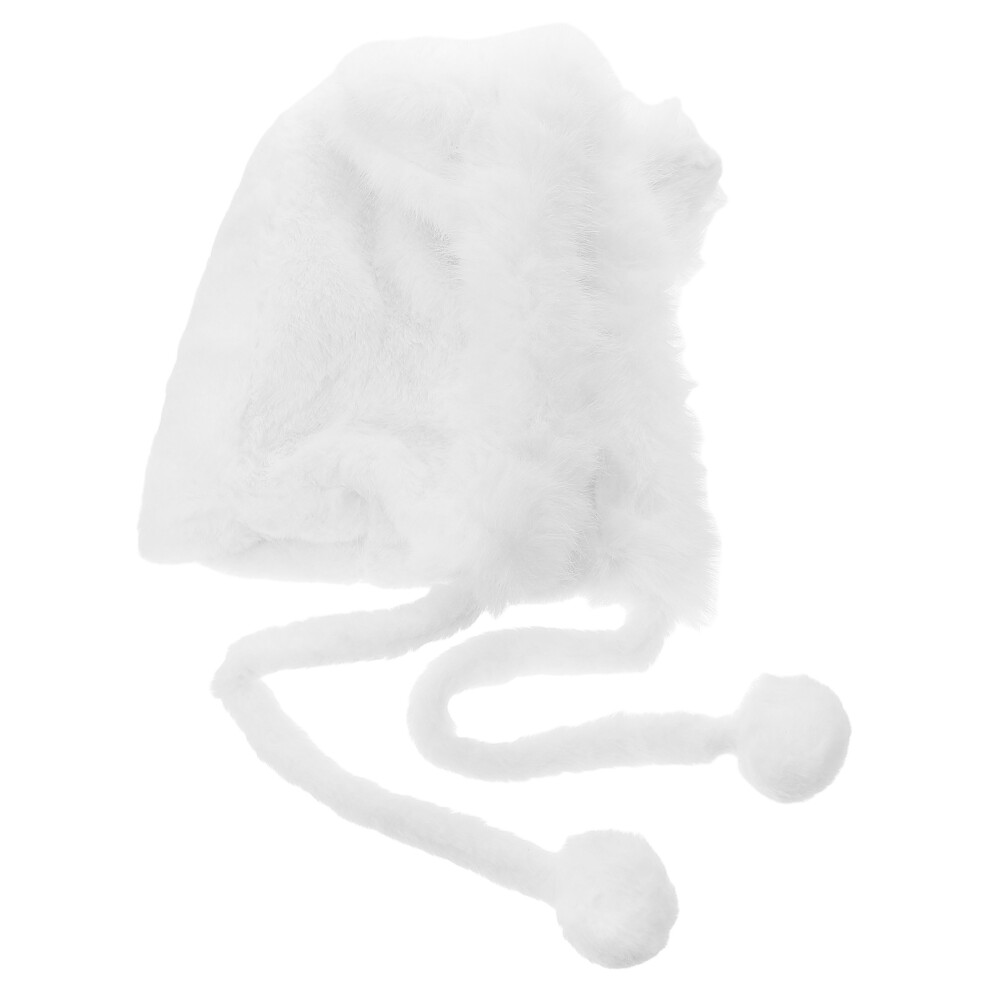 3St Wit Pluchen Dames Met Vosoren Outdoor Hoed-image