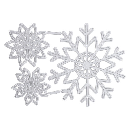 6Stk Weihnachts- Stanzvorlagen Langlebig Silber 1