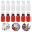 40Pcs Clear Graduated Plastic Reagent Bottles White Leak Proof Pet 11