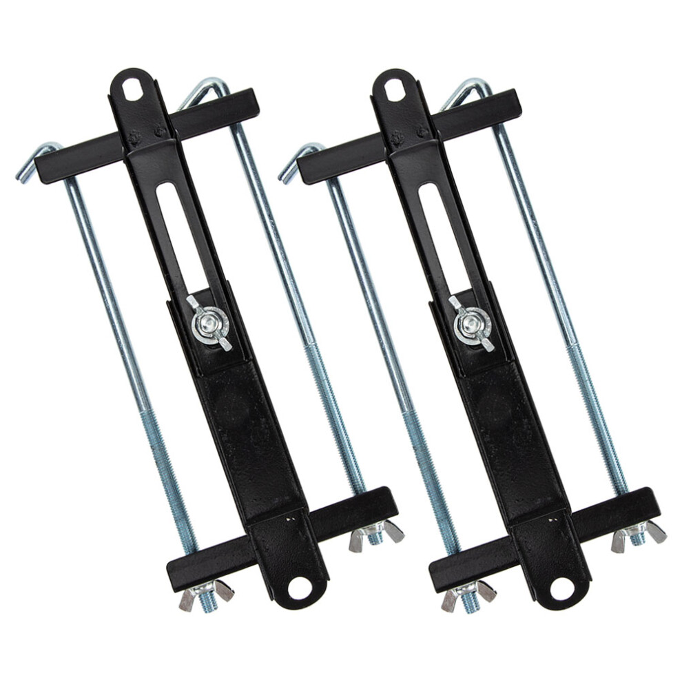 2Pcs Metal Adjustable Battery Hold Down Car Battery Brackets For Automotive Tie Down Stabilizer Holder For Vehicle Support 3631378304468