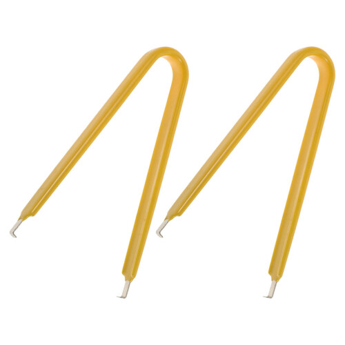 2 Pcs Pliers Automatic Car Pull Rod Fuse Tweezers Adjustable Yellow