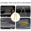 2 Pcs Pliers Automatic Car Pull Rod Fuse Tweezers Adjustable Yellow 8
