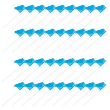 250Pcs Sky-Blue PVC Marking Flags for Lawn Garden Yard Surveying Use