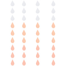 Set Of 2 Decor Raindrop Latte Ornament Nursery Decoration Baby