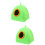 2Pcs Delicate Green Hamster Beds Warm Sturdy Small Hideouts 7
