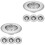 8Pcs Durable Stainless Steel Kitchen Sink Drain Strainer Basket Silver 5