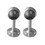 4Sets Silver Stainless Steel Closet Pole Socket Oval Rod End Supports 1