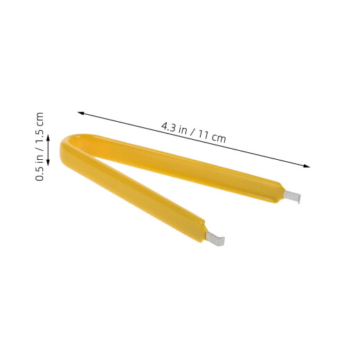 2 Pcs Pliers Automatic Car Pull Rod Fuse Tweezers Adjustable Yellow 2