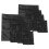 10Sets Black Mesh Laundry Bags for Home Polyester with Zipper 2