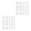 800 Pcs Plastic Hinged Screw Caps For Screw Head Protection 9