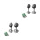 4Sets Silver Stainless Steel Closet Pole Socket Oval Rod End Supports 4