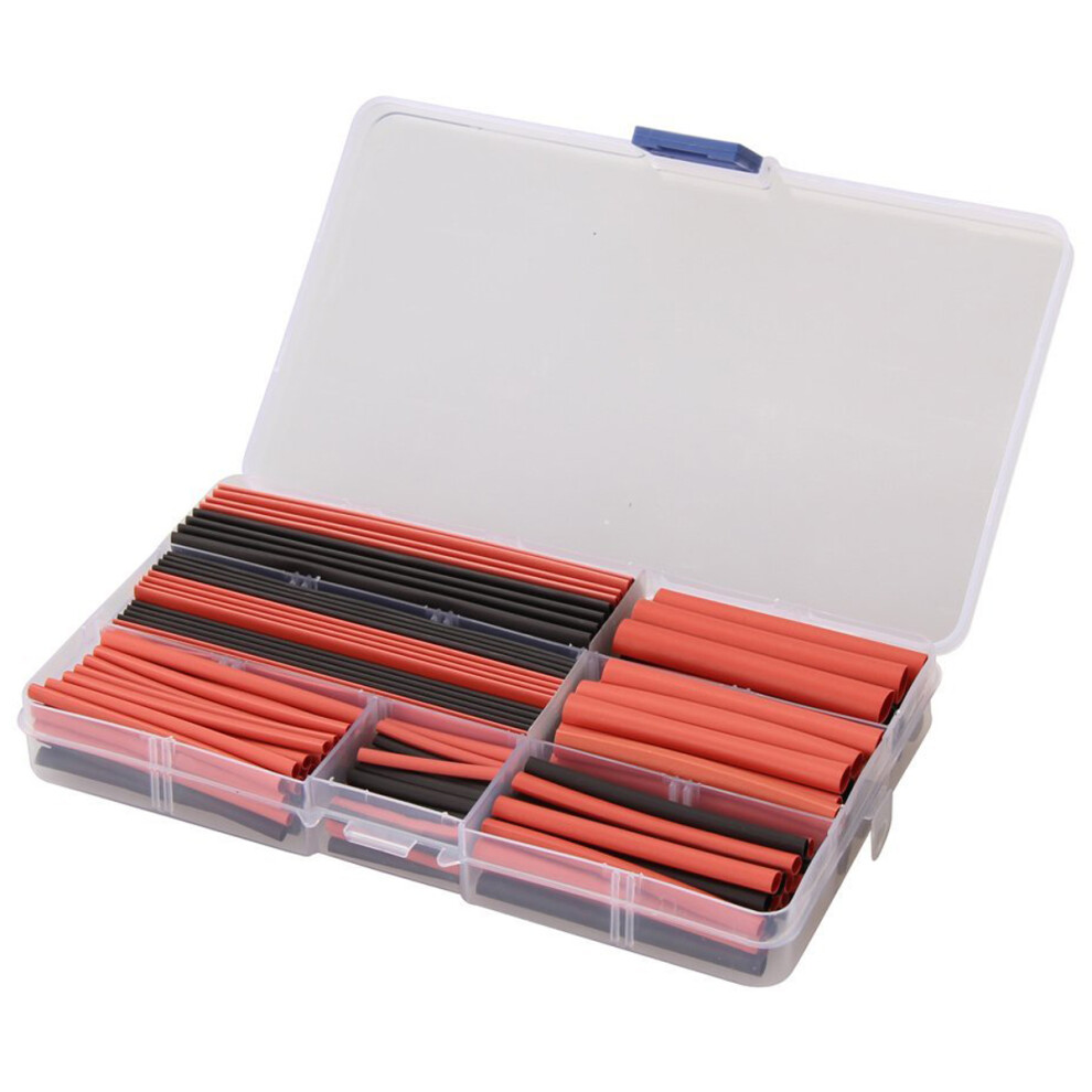 300Pcs 2:1 Heat Shrinkable Tubing Polyolefin Durable Heat Shrink Tube 3631378304314