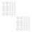 800 Pcs Plastic Hinged Screw Caps For Screw Head Protection 7