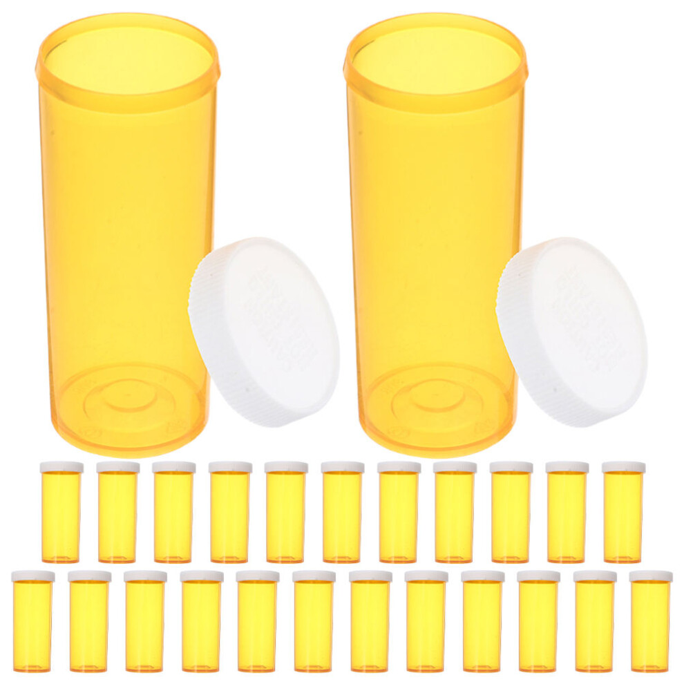 Ohphcall 50 Pcs Empty Pill Bottles For Travel Medicine Storage Portable Case