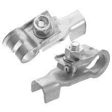 Positive Battery Terminal Clamp Copper Alloy Silver 1 Pair