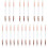 21 Pcs  -End Eyeshadow Brushes Heart Shaped Silicone Eyeshadow Brushes 3