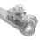 Positive Battery Terminal Clamp Copper Alloy Silver 1 Pair 10