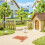 600 Pcs Simulation Brick Model Sand Table Decor Miniature House 1:35 4