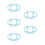 5Pcs Silicone Baby Bottle Sleeve With Handle Sky Blue 5