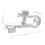 Positive Battery Terminal Clamp Copper Alloy Silver 1 Pair 3