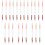21 Pcs  -End Eyeshadow Brushes Heart Shaped Silicone Eyeshadow Brushes 4