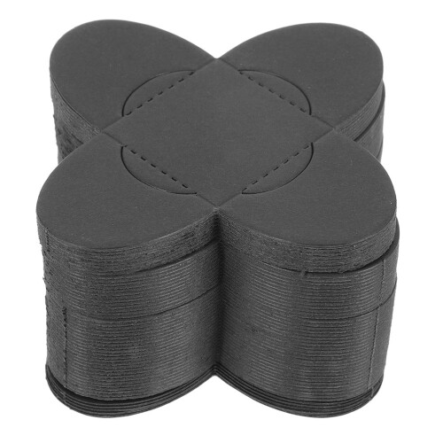 150Stk Schwarze Papier Pralinenförmchen Für Trüffel Elegant 2