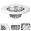 8Pcs Durable Stainless Steel Kitchen Sink Drain Strainer Basket Silver 11