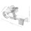 Positive Battery Terminal Clamp Copper Alloy Silver 1 Pair 2