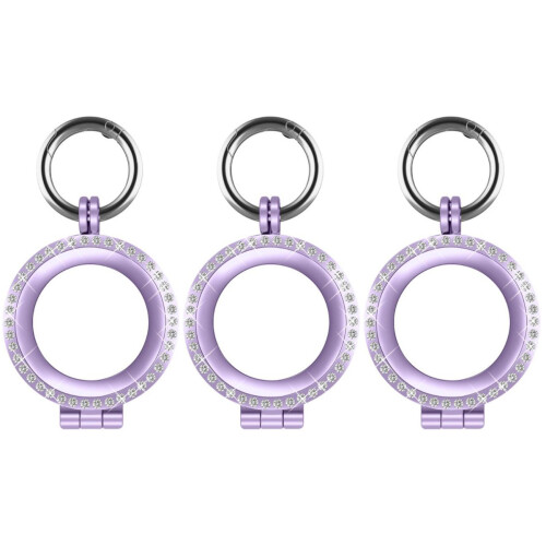 3 Pcs Tracker Case Metal Purple Casing Bumper Travel 2