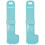 2Pcs Reusable Plastic Cat Food Spoon Sky-Blue Convenient Feeder 4