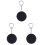 3Pcs Emergency Mini Alarms Black 125Db Personal Security Keychain 2