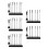 5 Sets Model Painting Stand Base Holder With Bendable Clips And Brush 7