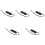 5Sets Portable Black Plastic Kazoos Adjustable Vibration Music Toy 3