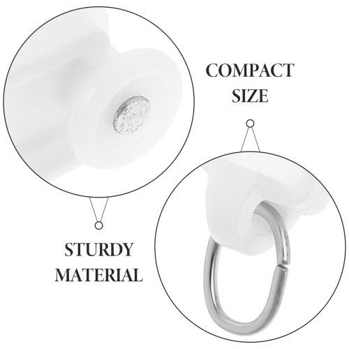 200 Pcs Curtain Roller Curtain Hook Roller L Shape Curtain 2