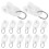 200 Pcs Curtain Roller Curtain Hook Roller L Shape Curtain 9
