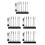 5 Sets Model Painting Stand Base Holder With Bendable Clips And Brush 10