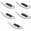 5Sets Portable Black Plastic Kazoos Adjustable Vibration Music Toy 7