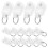 200 Pcs Curtain Roller Curtain Hook Roller L Shape Curtain 8