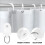 200 Pcs Curtain Roller Curtain Hook Roller L Shape Curtain 4