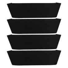 8Pcs Black Felt Liners for Hanging Plant Pots Balcony and Office Use