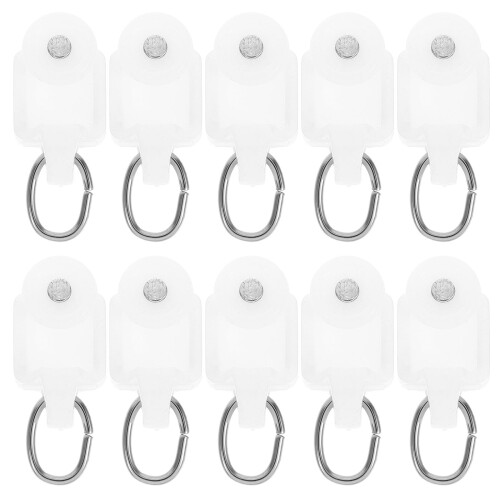 200 Pcs Curtain Roller Curtain Hook Roller L Shape Curtain