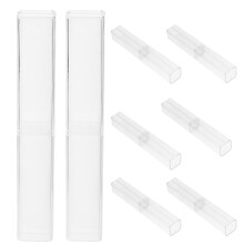 50Pcs Transparent Multi-Function Pencil Cases Large Capacity Pen Boxes