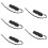 5Sets Portable Black Plastic Kazoos Adjustable Vibration Music Toy 11