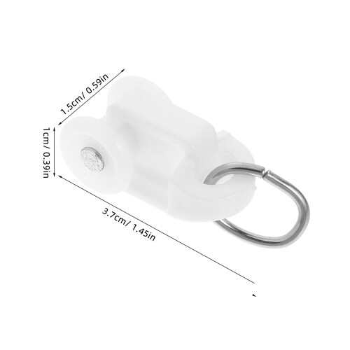 200 Pcs Curtain Roller Curtain Hook Roller L Shape Curtain 1