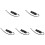 5Sets Portable Black Plastic Kazoos Adjustable Vibration Music Toy 2
