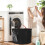 4Pcs Black Multifunctional Storage Box Hat Bra Sock Holder for Home 9