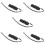5Sets Portable Black Plastic Kazoos Adjustable Vibration Music Toy 8