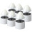 12Pcs Solar Powered Candle Tealights White Mushroom Design 1