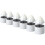 12Pcs Solar Powered Candle Tealights White Mushroom Design 2
