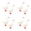 8 Pcs Mini Goose Figurines Plastic Swan Decor for Home Table 8